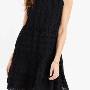 NWT Loft black eyelet dress